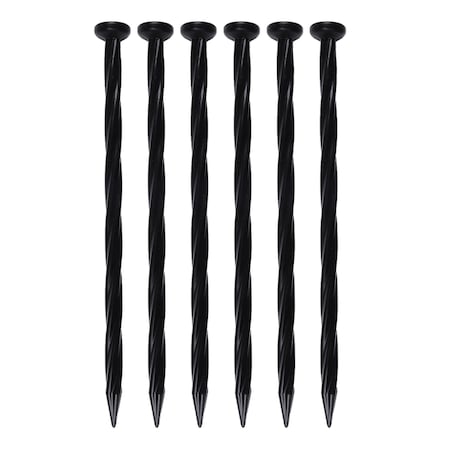 Easyflex EasyFlex 8 in. L X 0.5 in. H Plastic Black Anchoring Spike 1984-18
